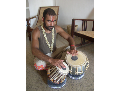 Apprentissage des tablas, Pondicherry - 2005